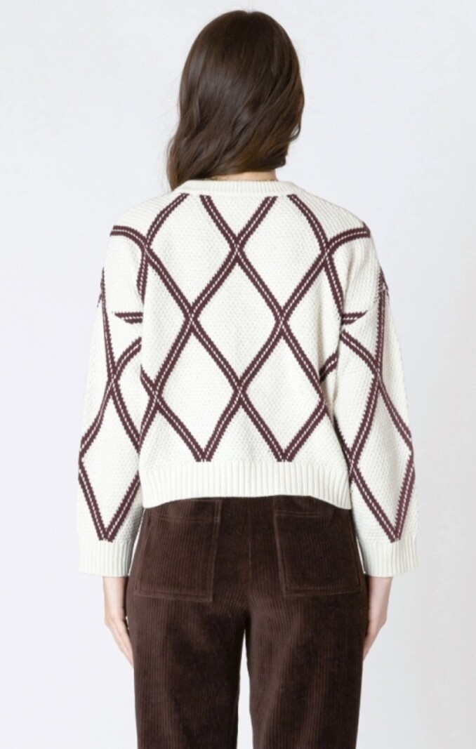 Dex Diamond Check Sweater
