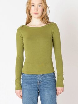 Dex Boatneck Ribbed Top