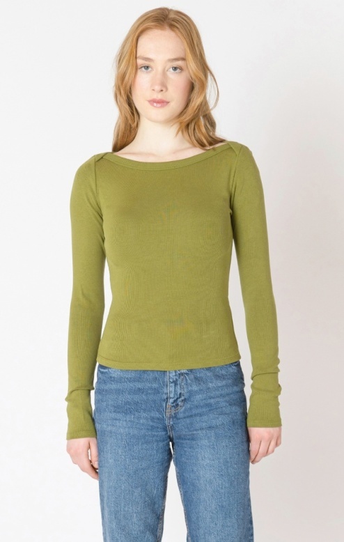 Dex Boatneck Ribbed Top