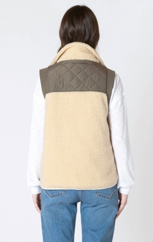 Dex Mixed Fabric Vest