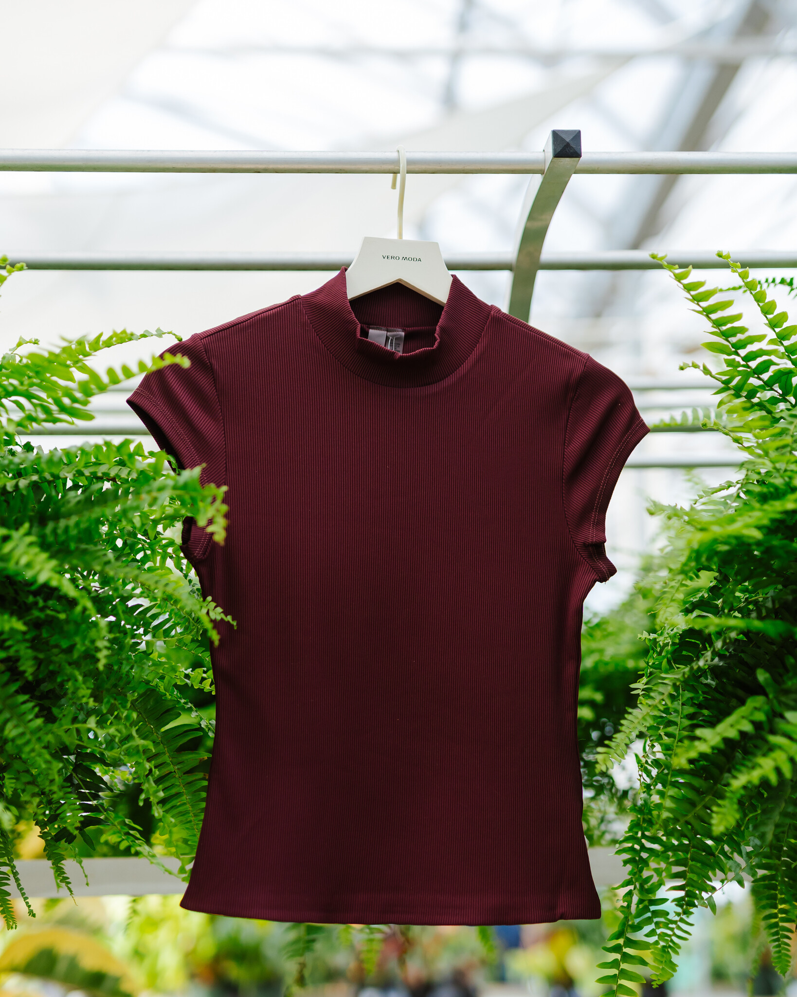 RD Style Mika Rib Cap Sleeve Top