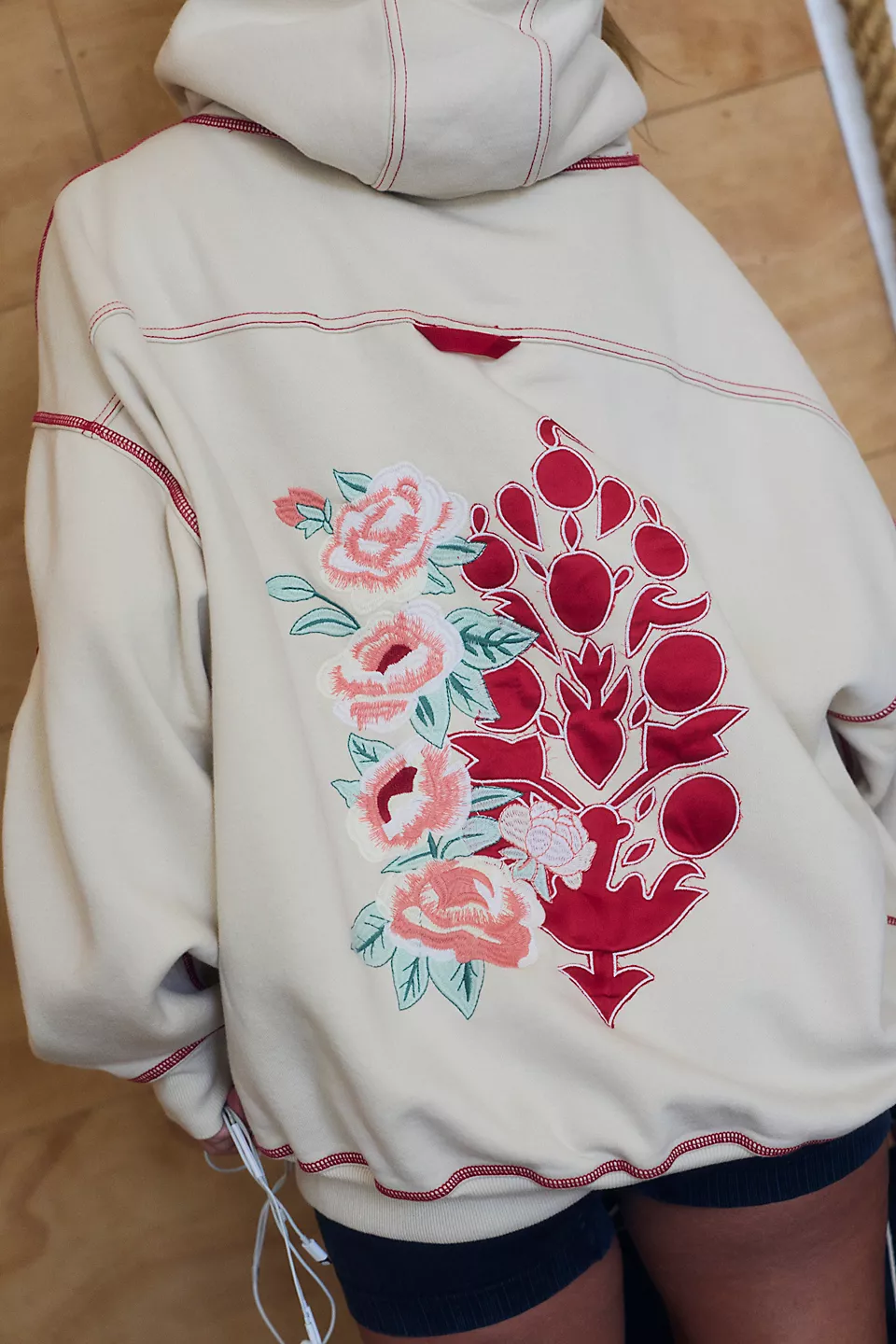 Free People Final Call Hood Rose Logo