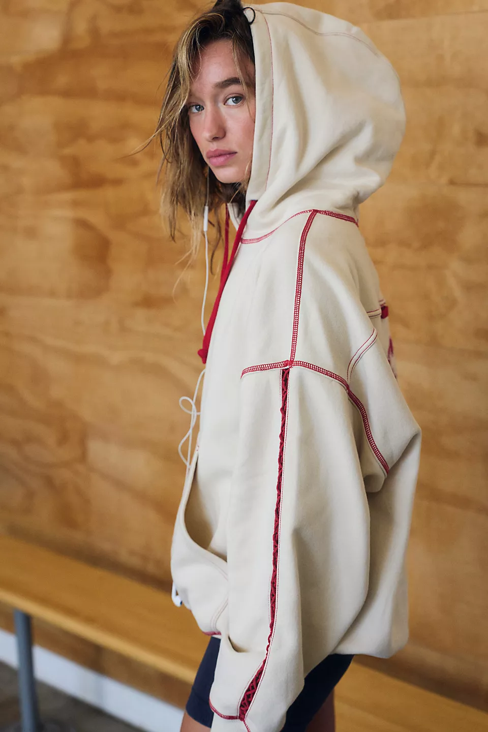 Free People Final Call Hood Rose Logo