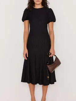 MinkPink Anais Drop Waist Midi Dress