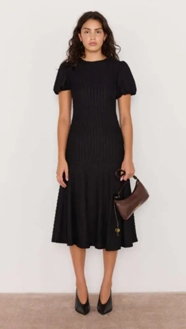 MinkPink Anais Drop Waist Midi Dress