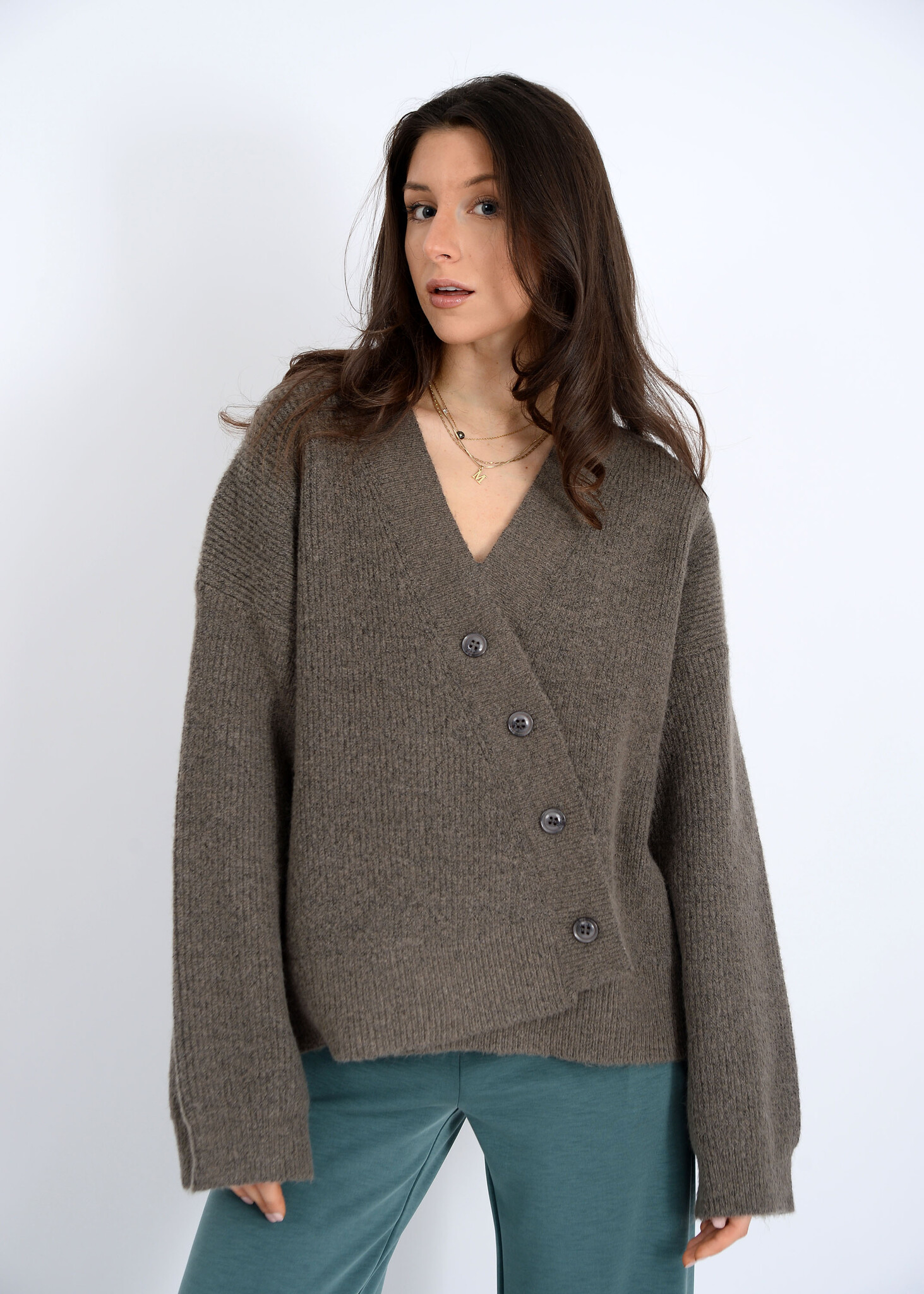 RD Style Eglantine Asymmetrical Cardigan