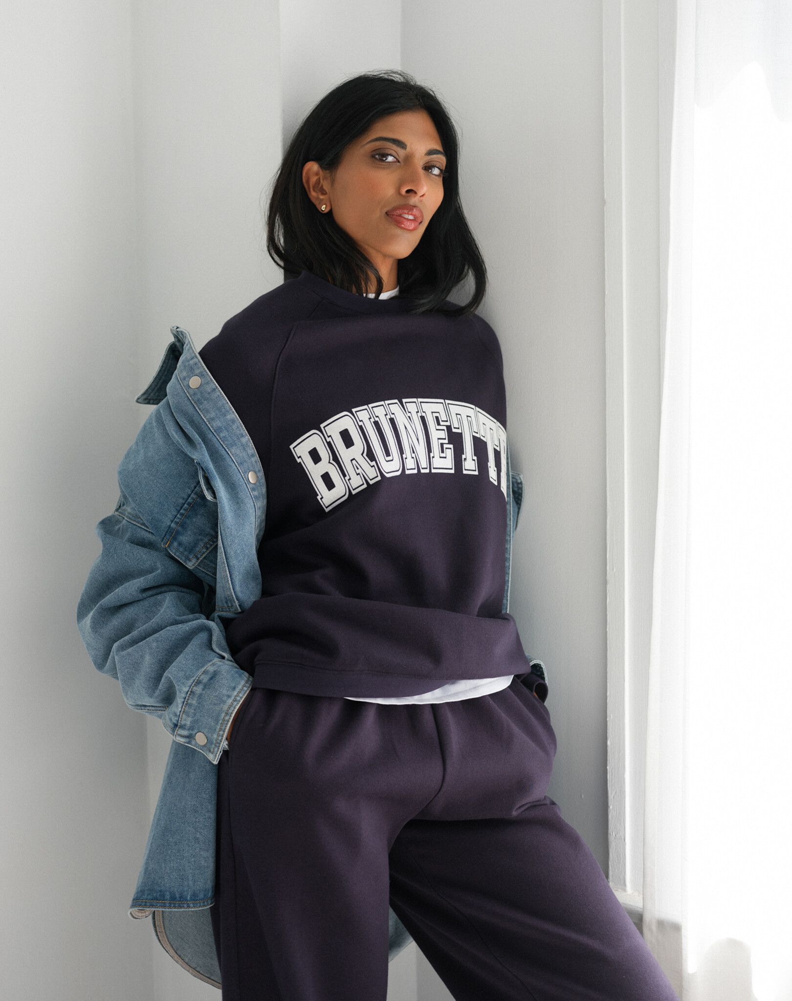 Brunette The Label Varsity NYBF Crew