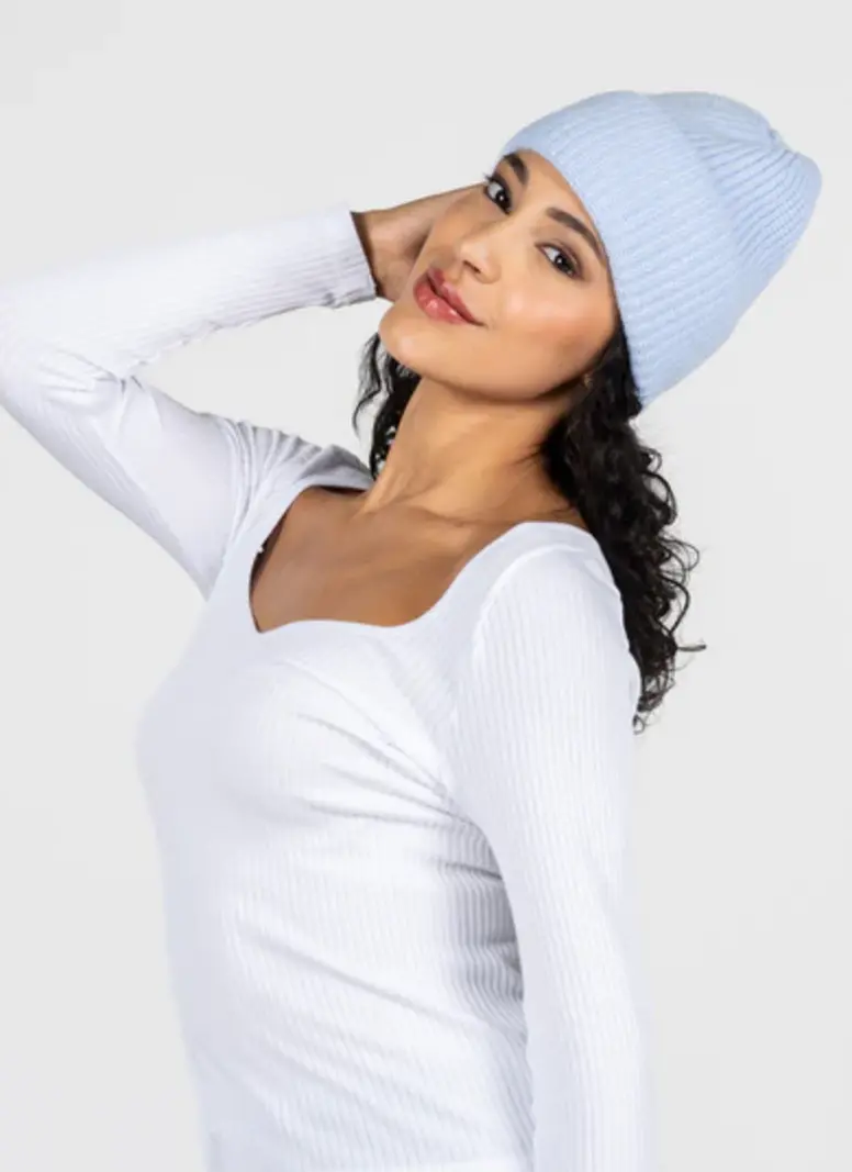 Cest Moi Ribbed Beanie Hat