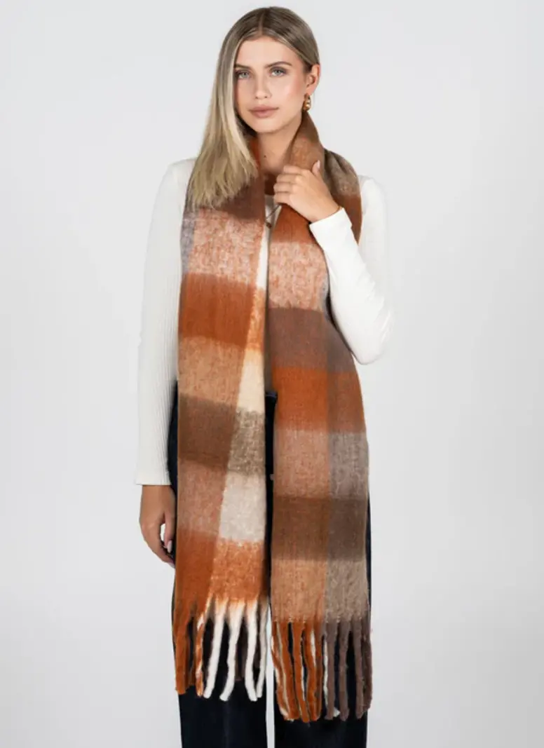 Cest Moi Plaid Blanket Scarf