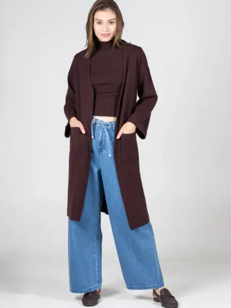 Knit Long Cardigan