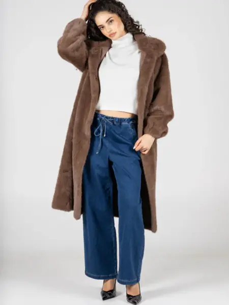 Cest Moi Faux Fur Long Coat