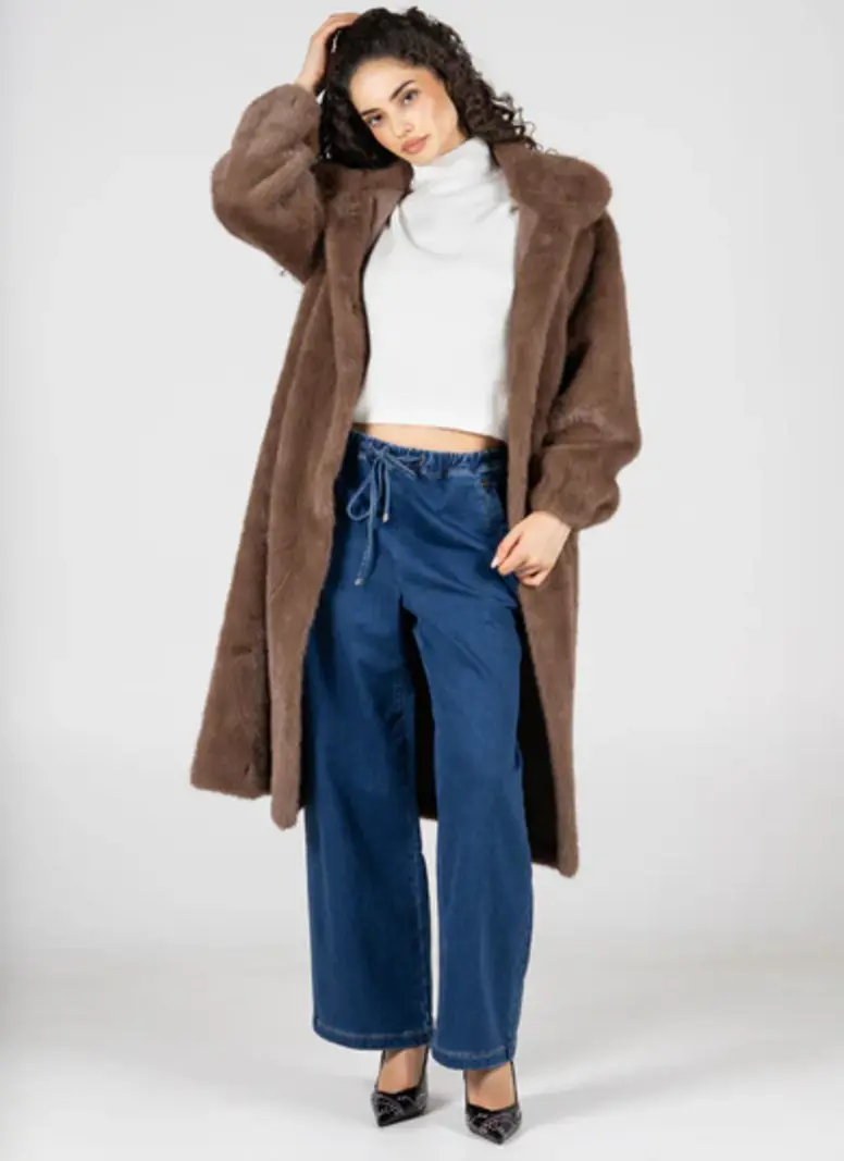 Cest Moi Faux Fur Long Coat