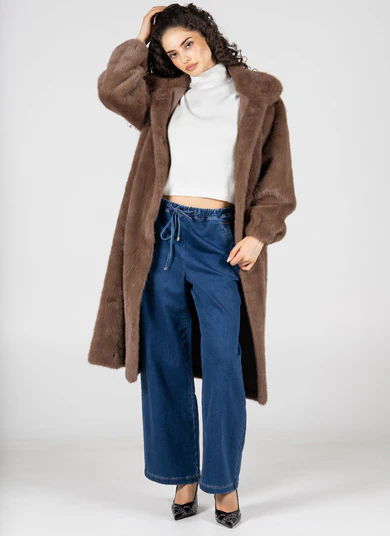 Cest Moi Faux Fur Long Coat