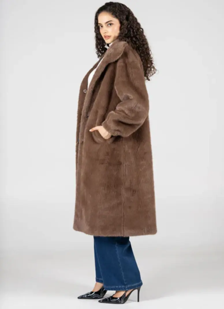 Cest Moi Faux Fur Long Coat