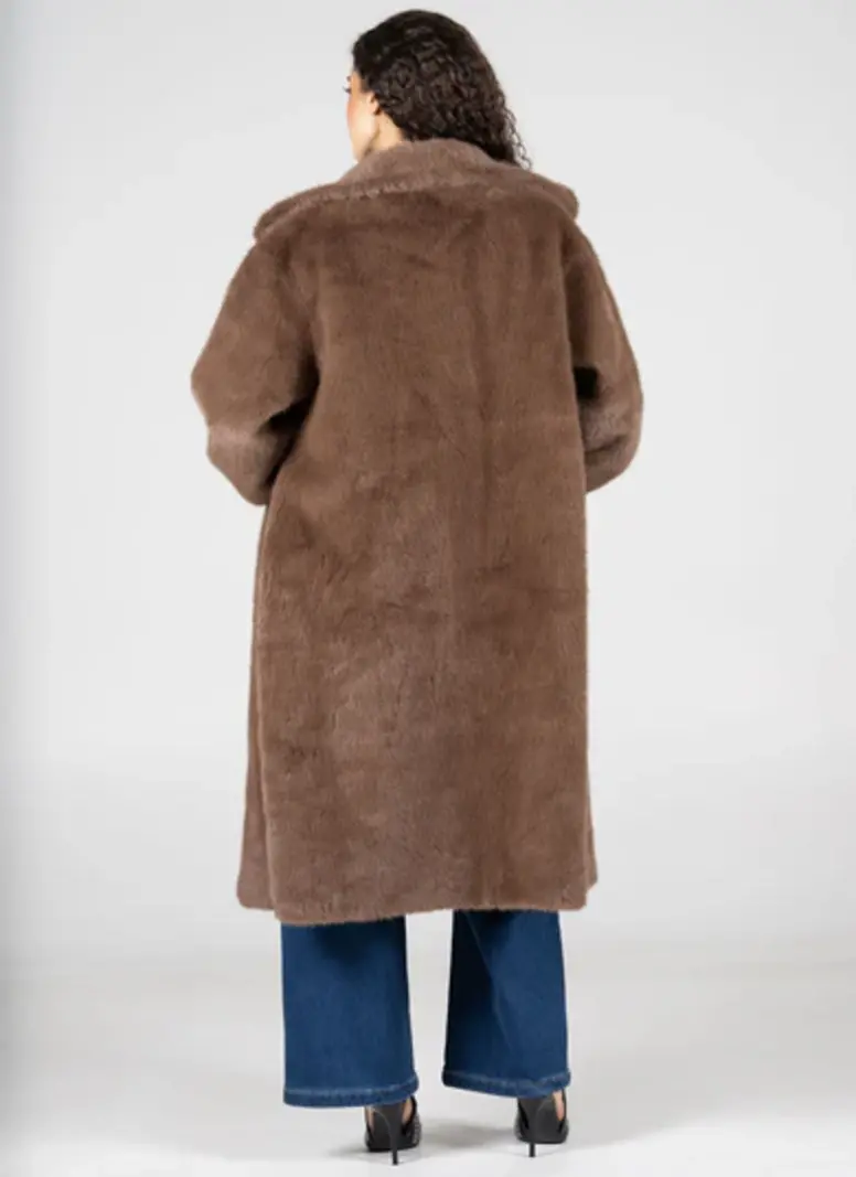 Cest Moi Faux Fur Long Coat