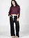 Cest Moi Double Waist Tie Front Pant