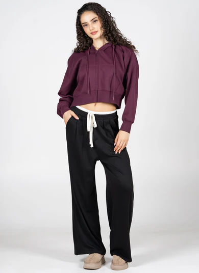 Double Waist Tie Front Pant