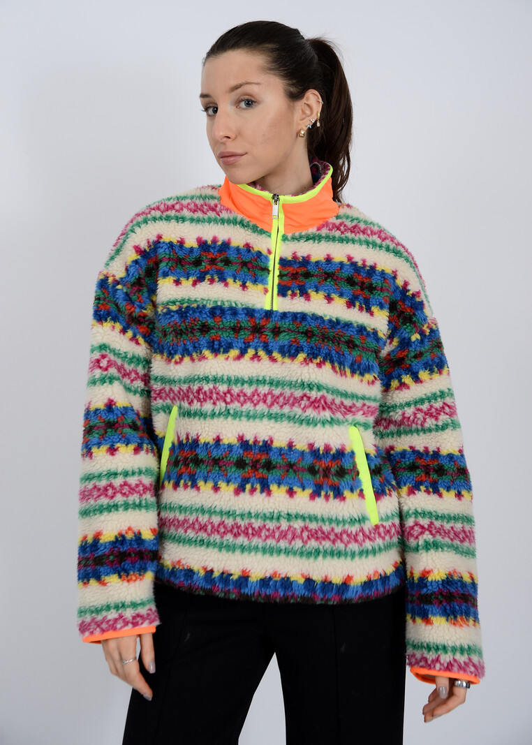 RD Style Lauren Sherpa 1/2 Snap Front