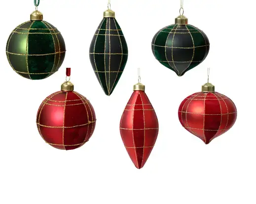 Velvet Plaid Bauble