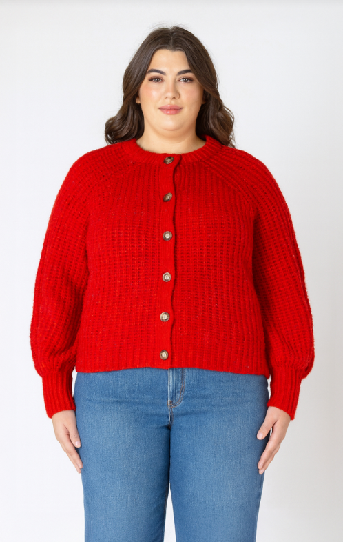 Dex Crewneck Textured Cardigan