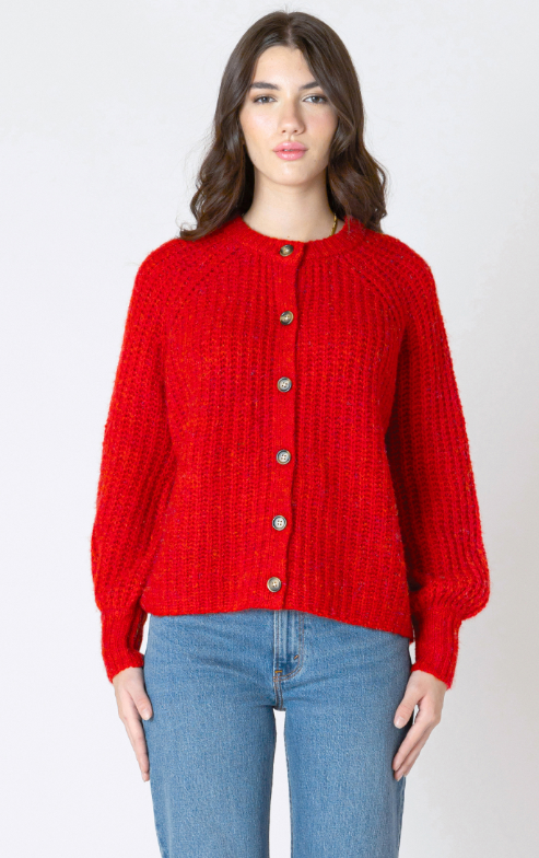 Dex Crewneck Textured Cardigan