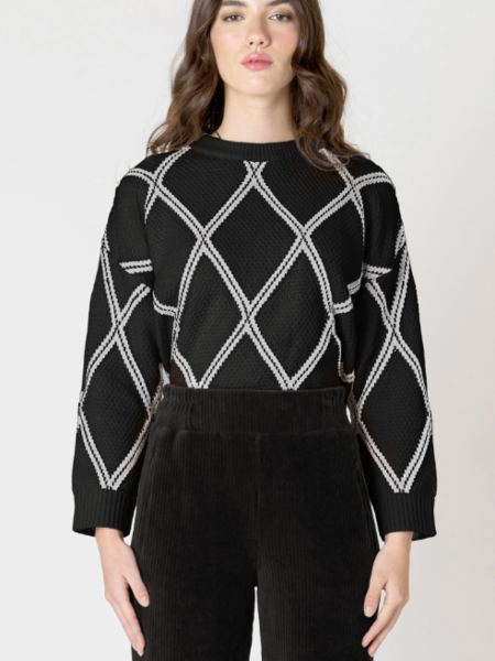 Dex Diamond Check Sweater