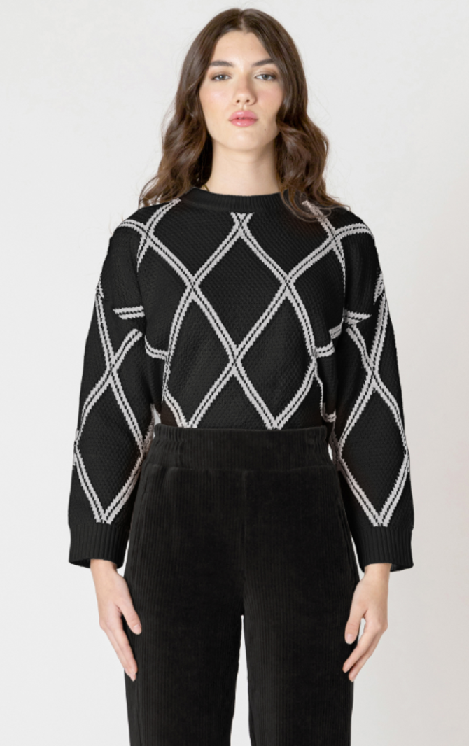 Dex Diamond Check Sweater
