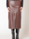 Dex Faux Leather Midi Skirt