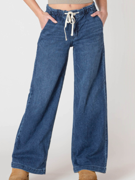 Dex Wide Leg Knit Denimi Pant