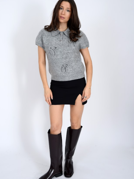 RD Style Kunigunda Cap Sleeve Bow Top