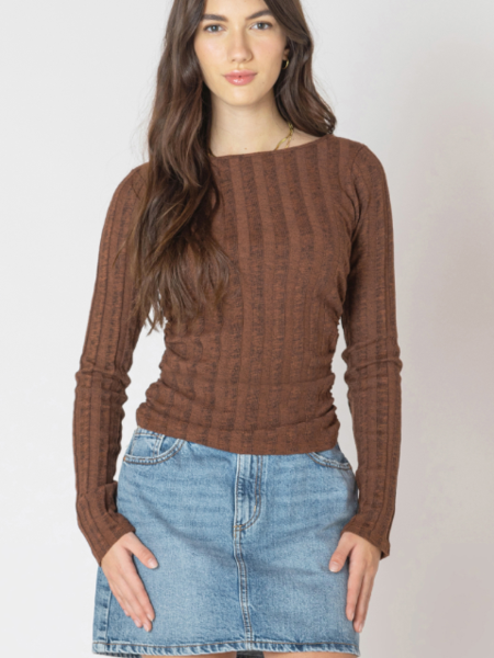 Dex Wide Ribbed Top