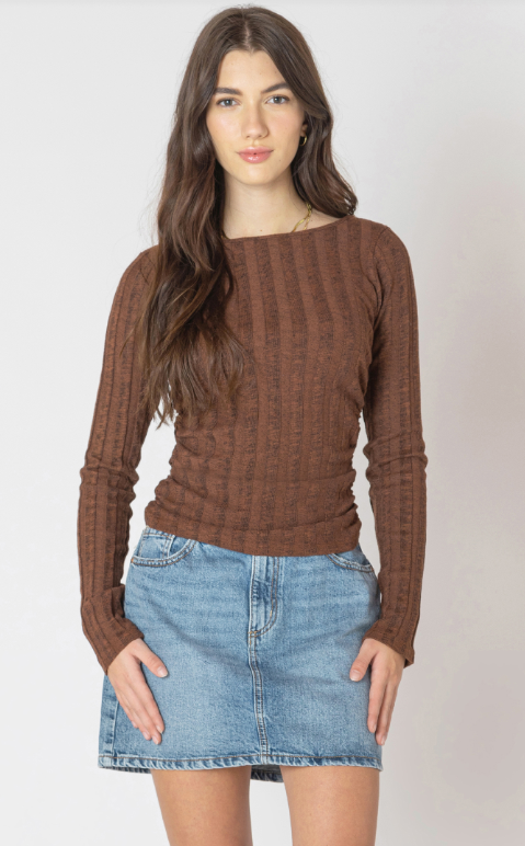 Dex Wide Ribbed Top