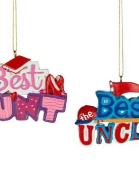 Best Uncle Ornament 3.5"