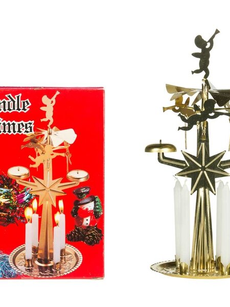 Christmas Tradition Brass Angel Candle Chime