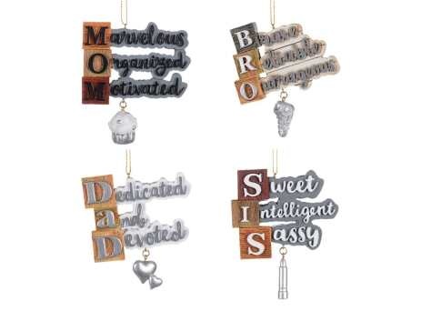 Family Acrostic Ornament 3"