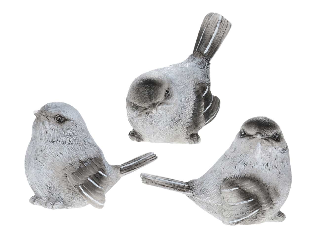 Grey Stone Looking Bird 4"x3"