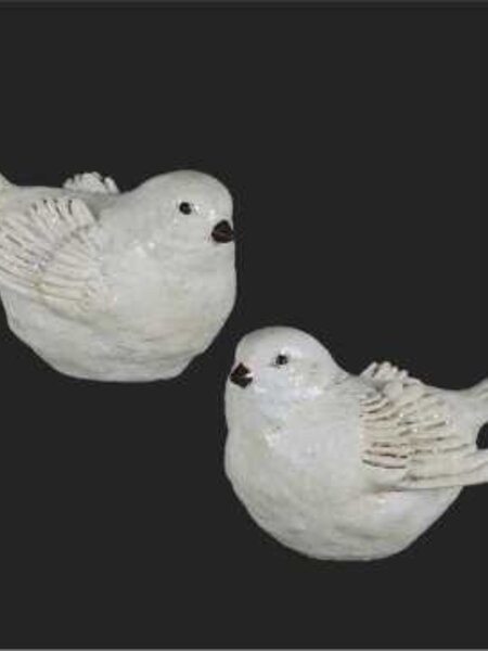 Sitting Bird Beige 5"