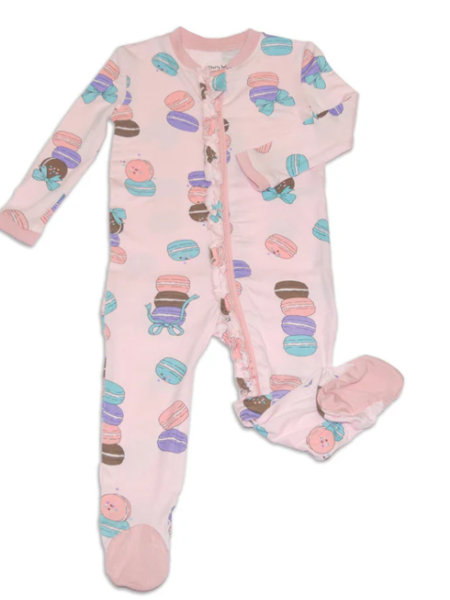 Silkberry Baby Bamboo Ruffle Footed Sleeper w/ Zipper