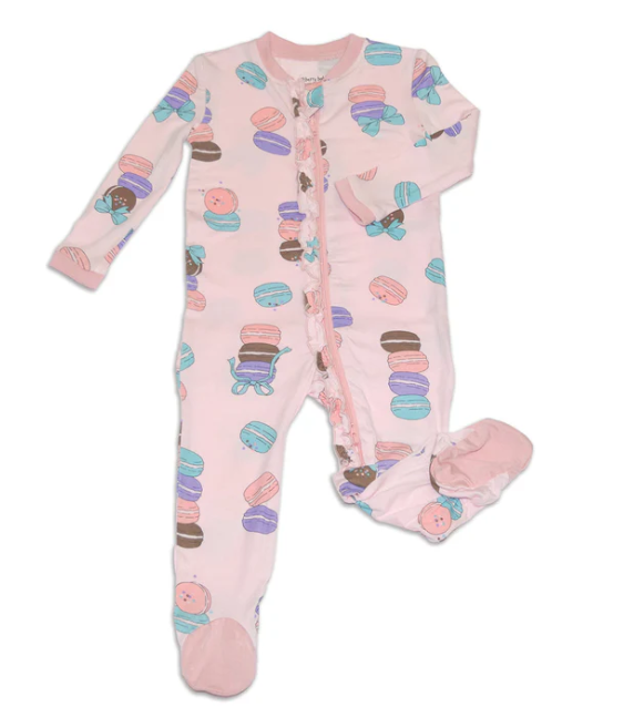 Silkberry Baby Bamboo Ruffle Footed Sleeper w/ Zipper