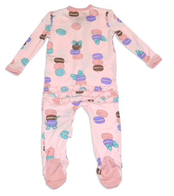 Silkberry Baby Bamboo Ruffle Footed Sleeper w/ Zipper