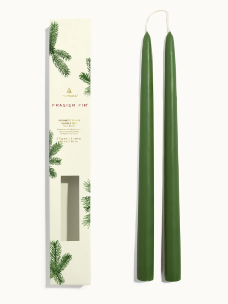 Thymes Frasier Fir Heritage Taper Candle Set