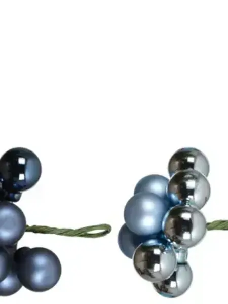 Baubles on Wire Blue Mix