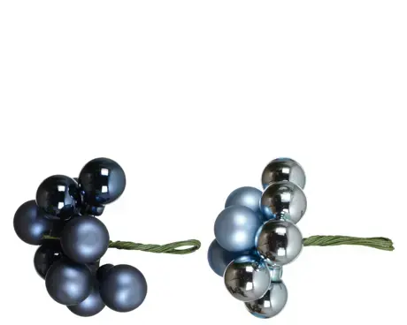 Baubles on Wire Blue Mix