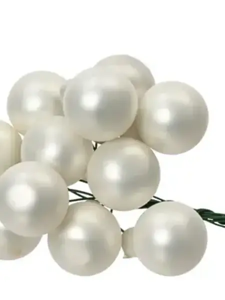 Baubles on Wire Winter White Matte