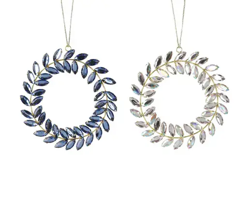 Crystal Wreath Ornament