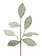 Frosted Leaf Green Spray 68cm