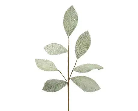 Frosted Leaf Green Spray 68cm