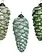 Frosted Pinecone Ornament Green