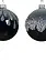 Frosted Top Bauble Blue
