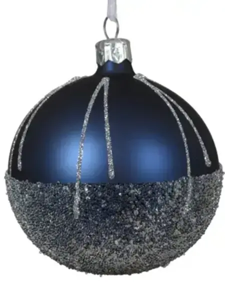 Glitter Bottom Bauble Night Blue